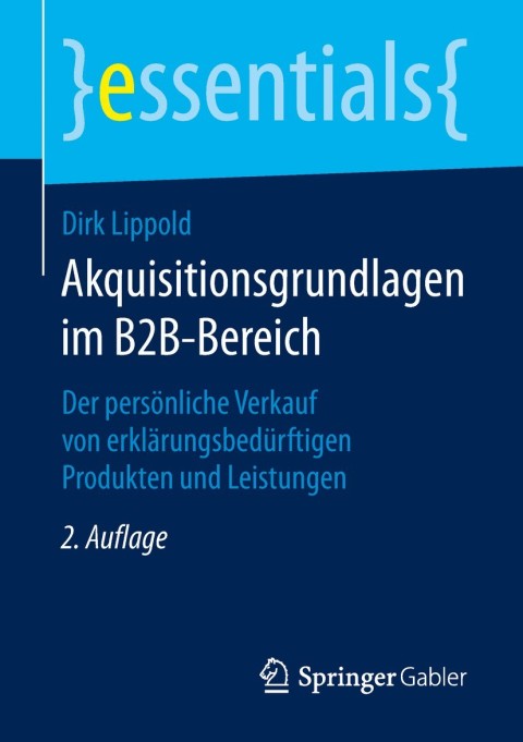 Cover image for book Akquisitionsgrundlagen im B2B-Bereich