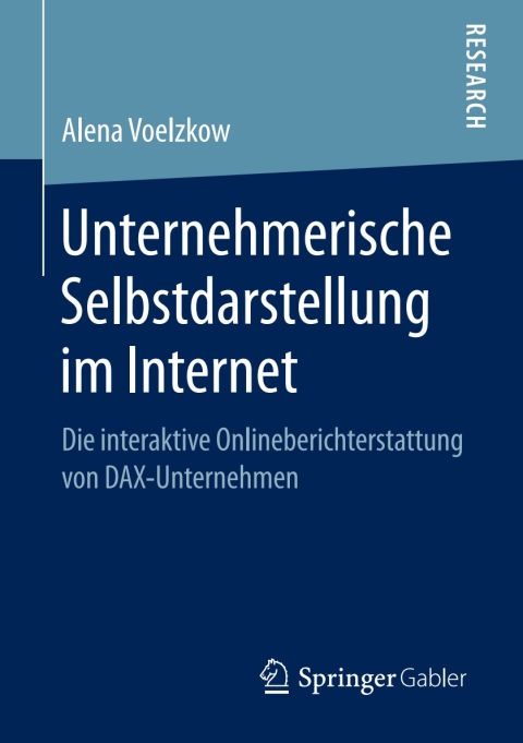 Cover image for book Unternehmerische Selbstdarstellung im Internet