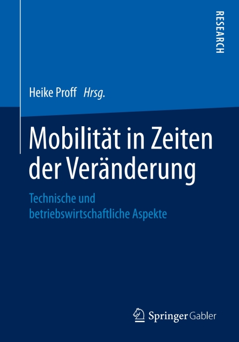 Cover image for book Mobilität in Zeiten der Veränderung