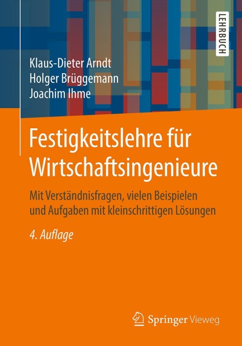 Cover image for book Festigkeitslehre für Wirtschaftsingenieure