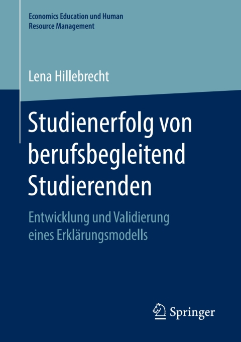 Cover image for book Studienerfolg von berufsbegleitend Studierenden