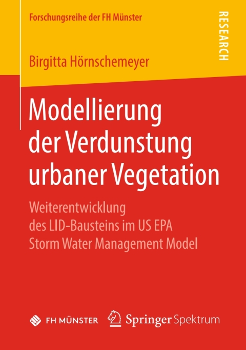 Cover image for book Modellierung der Verdunstung urbaner Vegetation