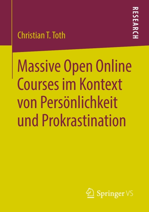 Cover image for book Massive Open Online Courses im Kontext von Persönlichkeit und Prokrastination