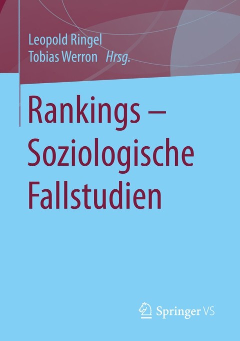 Cover image for book Rankings – Soziologische Fallstudien