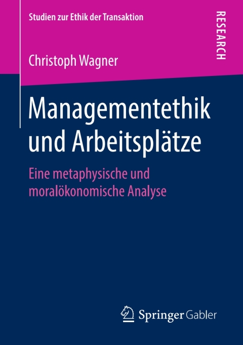 Cover image for book Managementethik und Arbeitsplätze