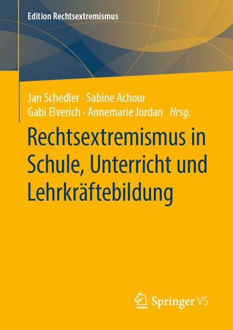 Cover image for book Rechtsextremismus in Schule, Unterricht und Lehrkräftebildung
