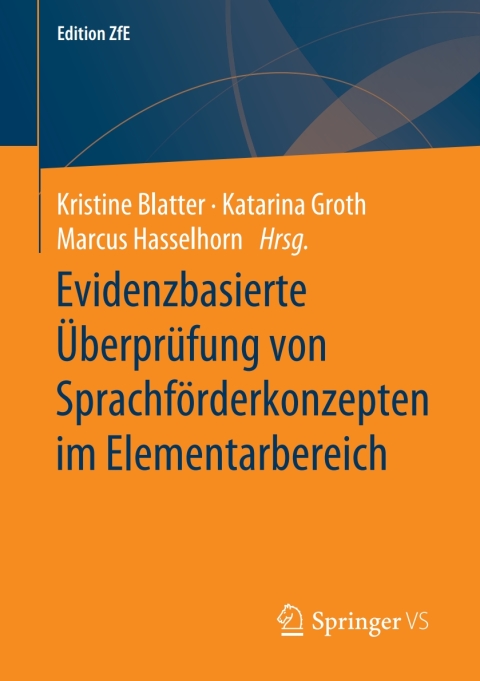 Cover image for book Evidenzbasierte Überprüfung von Sprachförderkonzepten im Elementarbereich