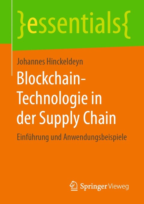 Cover image for book Blockchain-Technologie in der Supply Chain