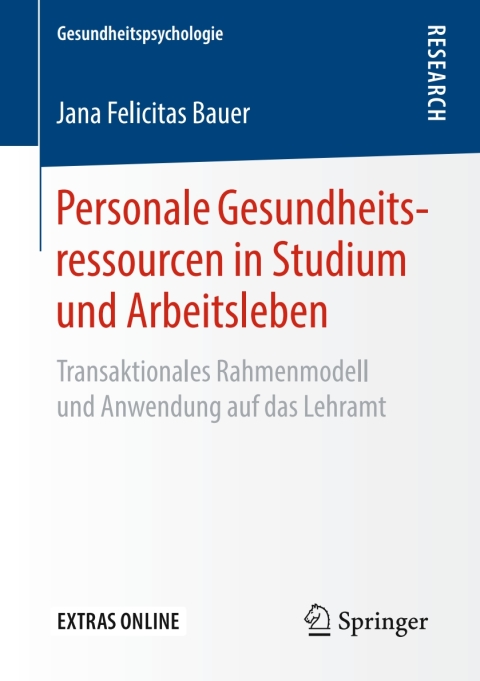 Cover image for book Personale Gesundheitsressourcen in Studium und Arbeitsleben
