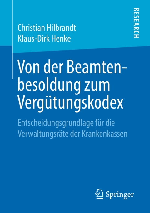 Cover image for book Von der Beamtenbesoldung zum Vergütungskodex