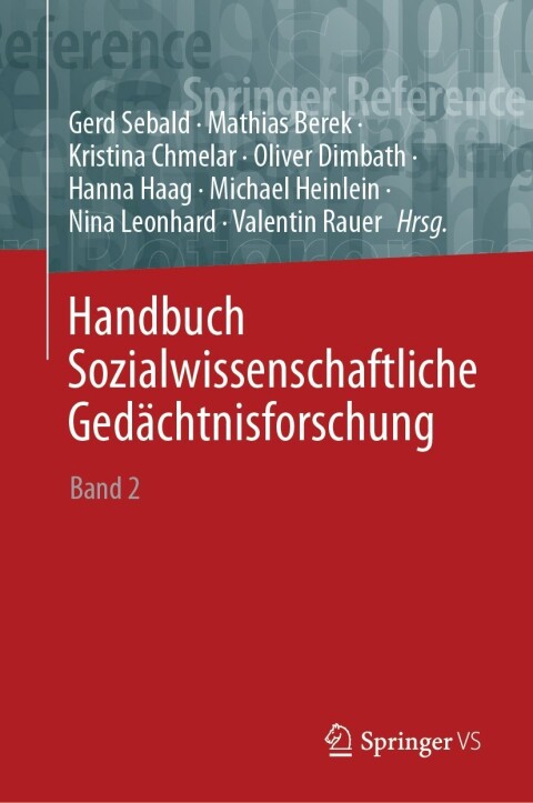 Cover image for book Handbuch Sozialwissenschaftliche Gedächtnisforschung