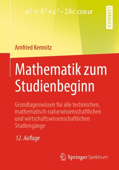 Cover image for book Mathematik zum Studienbeginn