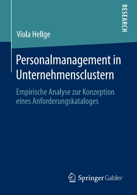 Cover image for book Personalmanagement in Unternehmensclustern