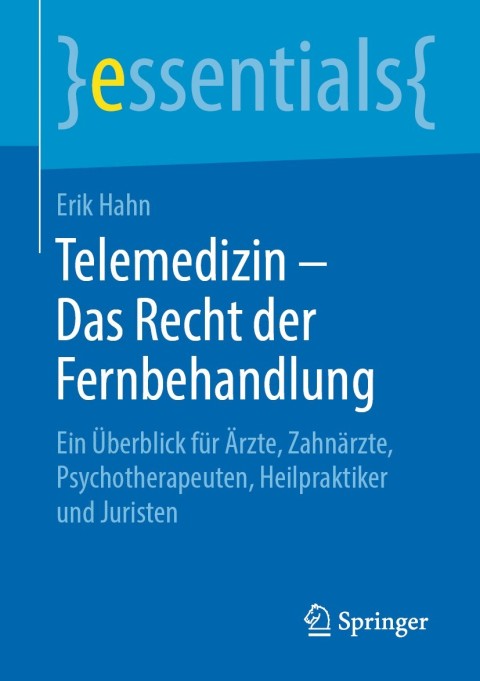 Cover image for book Telemedizin – Das Recht der Fernbehandlung
