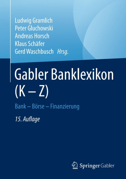 Cover image for book Gabler Banklexikon (K – Z)