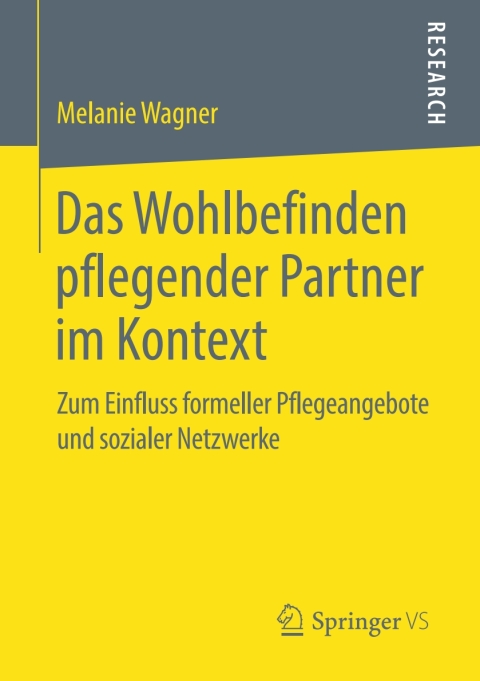 Cover image for book Das Wohlbefinden pflegender Partner im Kontext