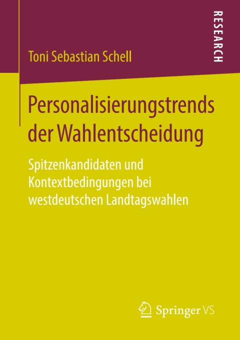 Cover image for book Personalisierungstrends der Wahlentscheidung