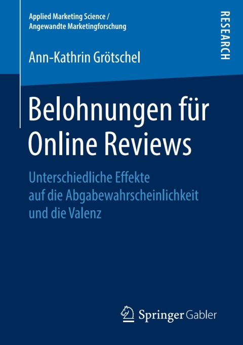 Cover image for book Belohnungen für Online Reviews