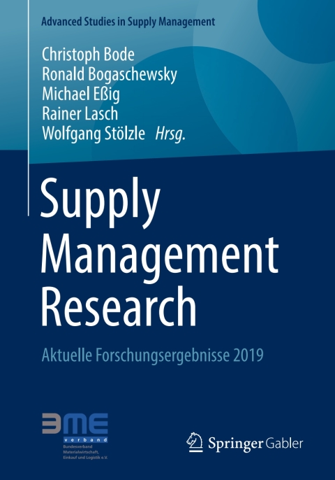 Cover image for book Supply Management Research