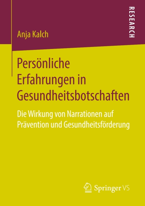 Cover image for book Persönliche Erfahrungen in Gesundheitsbotschaften