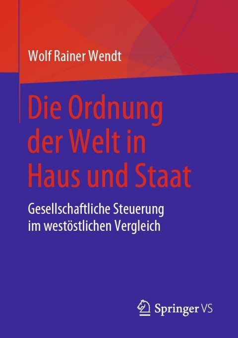 Cover image for book Die Ordnung der Welt in Haus und Staat