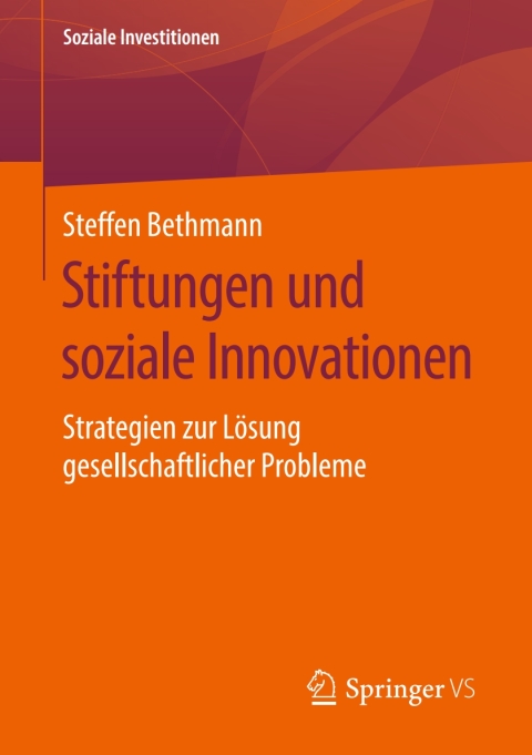 Cover image for book Stiftungen und soziale Innovationen