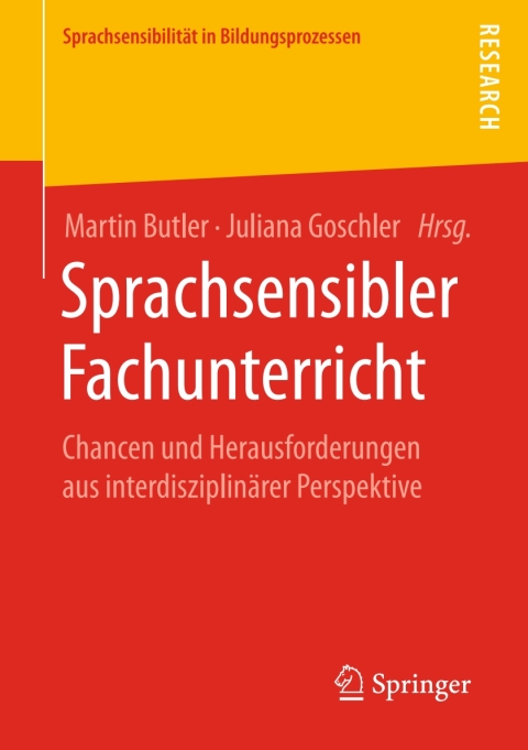 Cover image for book Sprachsensibler Fachunterricht