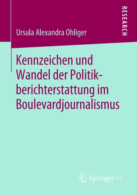 Cover image for book Kennzeichen und Wandel der Politikberichterstattung im Boulevardjournalismus
