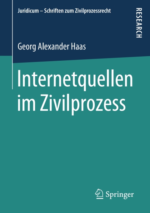 Cover image for book Internetquellen im Zivilprozess