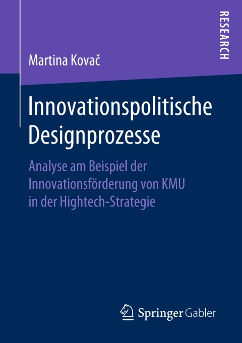 Cover image for book Innovationspolitische Designprozesse