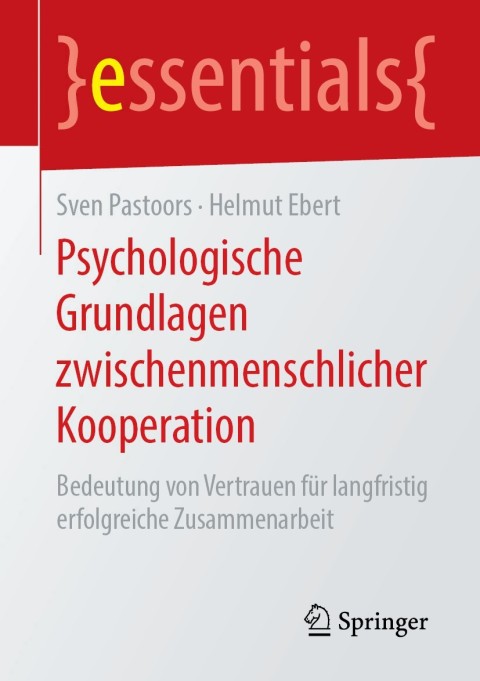 Cover image for book Psychologische Grundlagen zwischenmenschlicher Kooperation