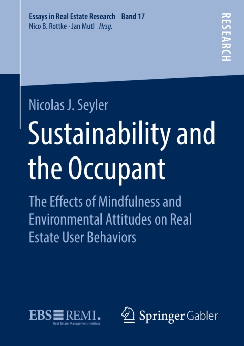 Cover image for book Sustainability and the Occupant