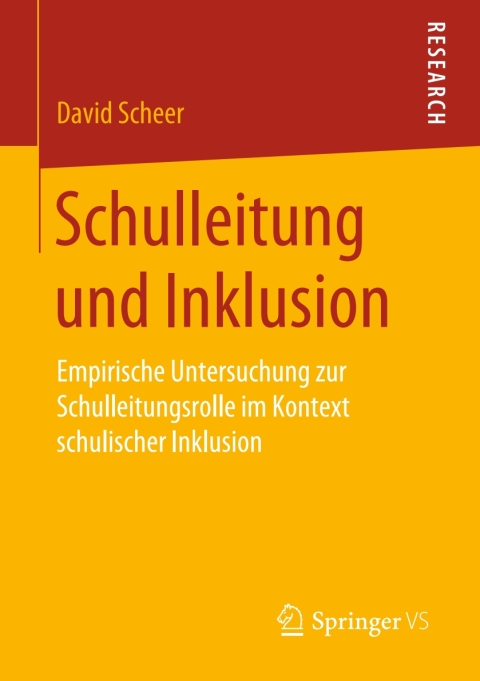 Cover image for book Schulleitung und Inklusion