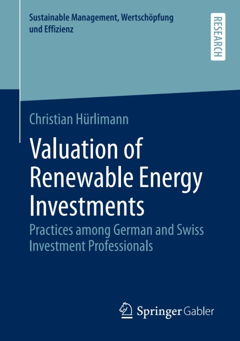 Cover image for book Valuation of Renewable Energy Investments
