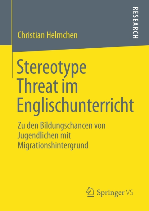 Cover image for book Stereotype Threat im Englischunterricht
