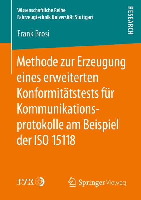 Cover image for book Methode zur Erzeugung eines erweiterten Konformitätstests für Kommunikationsprotokolle am Beispiel der ISO 15118