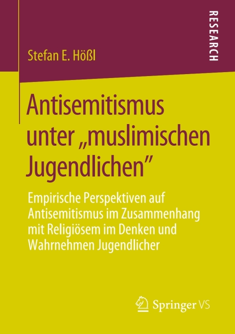 Cover image for book Antisemitismus unter ,,muslimischen Jugendlichen"