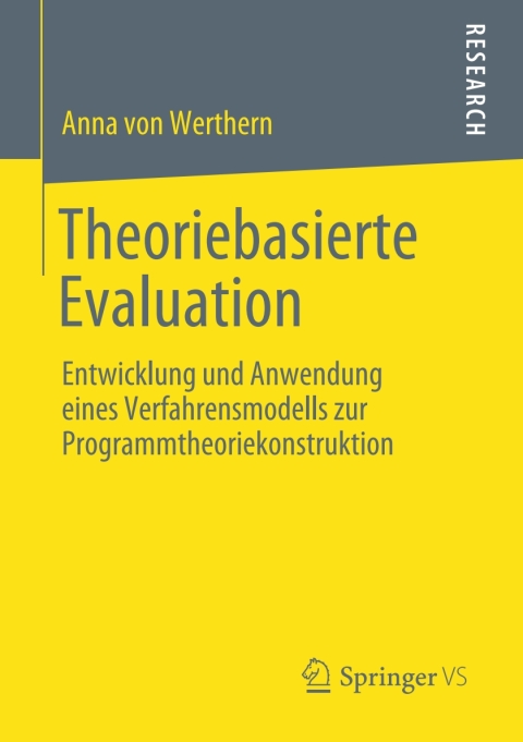 Cover image for book Theoriebasierte Evaluation