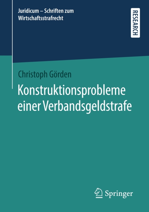Cover image for book Konstruktionsprobleme einer Verbandsgeldstrafe