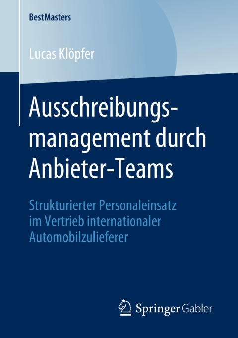 Cover image for book Ausschreibungsmanagement durch Anbieter-Teams