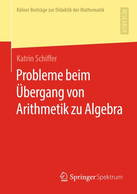 Cover image for book Probleme beim Übergang von Arithmetik zu Algebra
