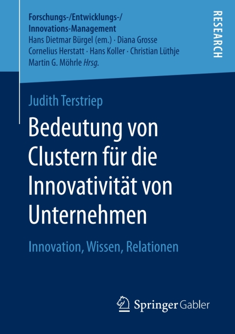 Cover image for book Bedeutung von Clustern für die Innovativität von Unternehmen
