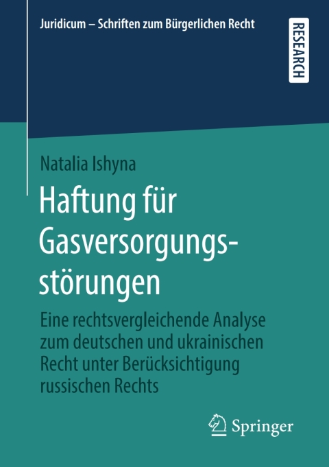 Cover image for book Haftung für Gasversorgungsstörungen