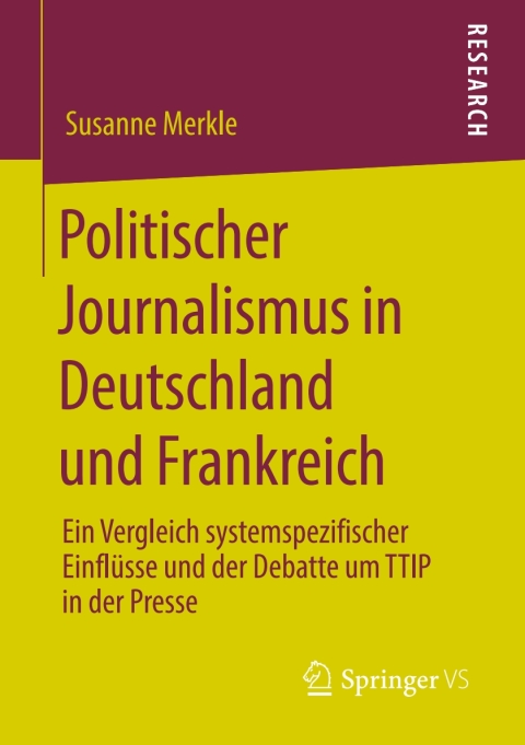 Cover image for book Politischer Journalismus in Deutschland und Frankreich