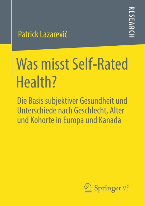 Cover image for book Was misst Self-Rated Health?
