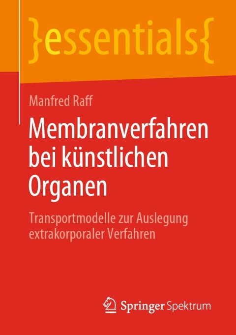 Cover image for book Membranverfahren bei künstlichen Organen