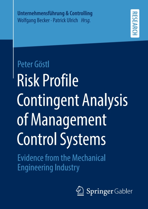 Cover image for book Risk Profile Contingent Analysis of Management Control Systems