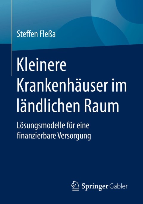Cover image for book Kleinere Krankenhäuser im ländlichen Raum