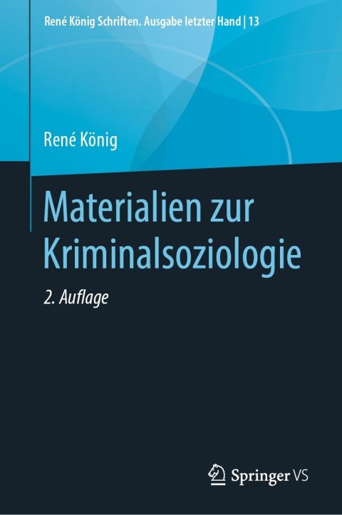 Cover image for book Materialien zur Kriminalsoziologie
