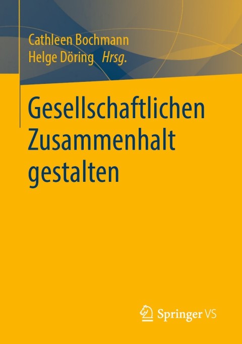 Cover image for book Gesellschaftlichen Zusammenhalt gestalten